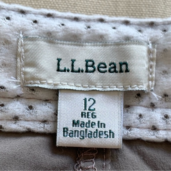L.L.Bean Women’s Size 12 Comfort Trail Pants Ash Brown Mid-Rise Straight-Leg - Picture 11 of 16